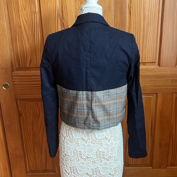 NWT Anthropologie Dolan Fabric Mix Corset Blazer - Picture 10 of 12